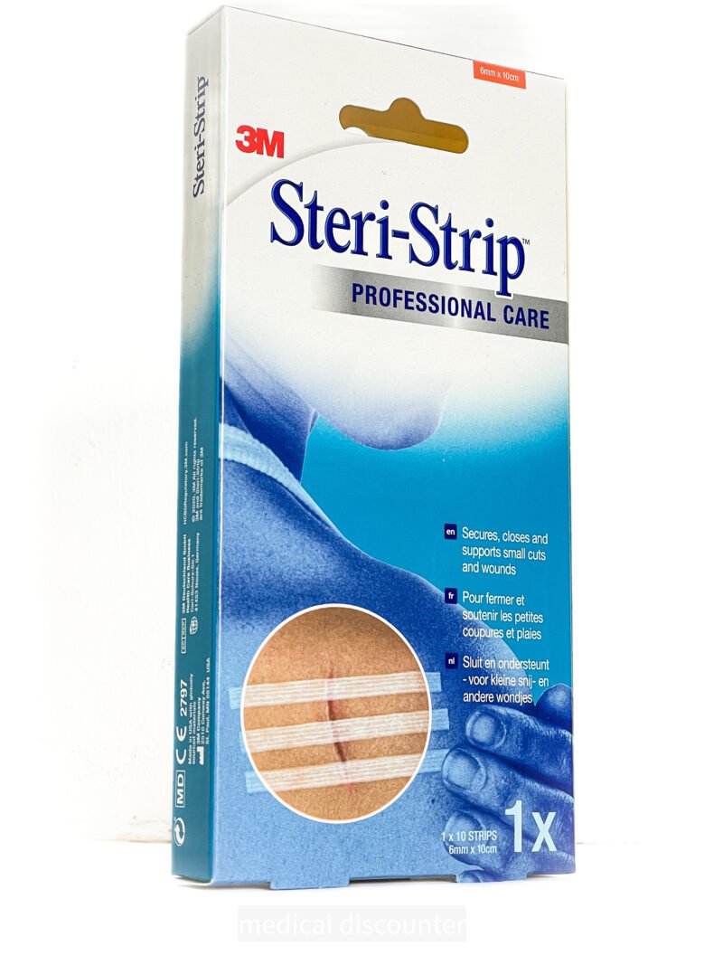 3M™ Steri-Strip™ steriele versterkte wondsluitingen, 1546P-1, 6 mm x 100 mm